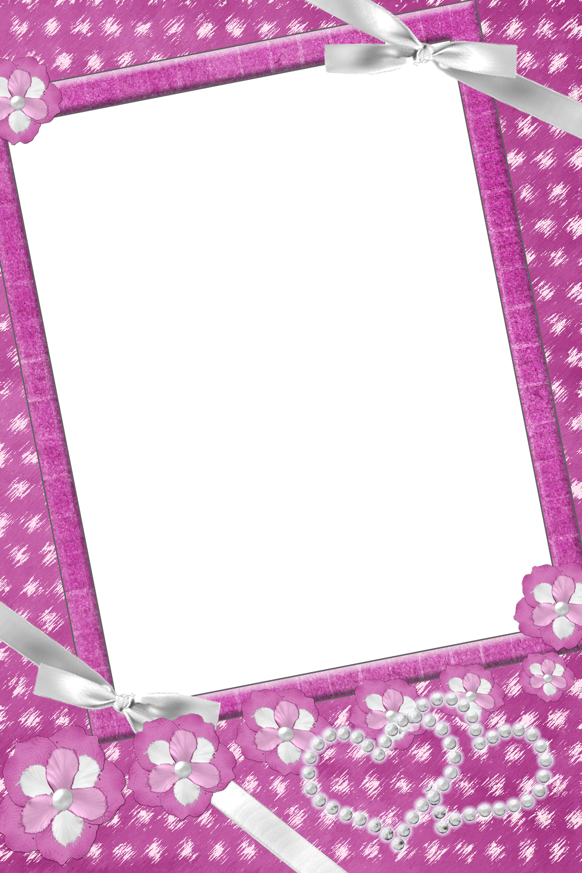 Download PNG image - Fuchsia Border Frame PNG Clipart 