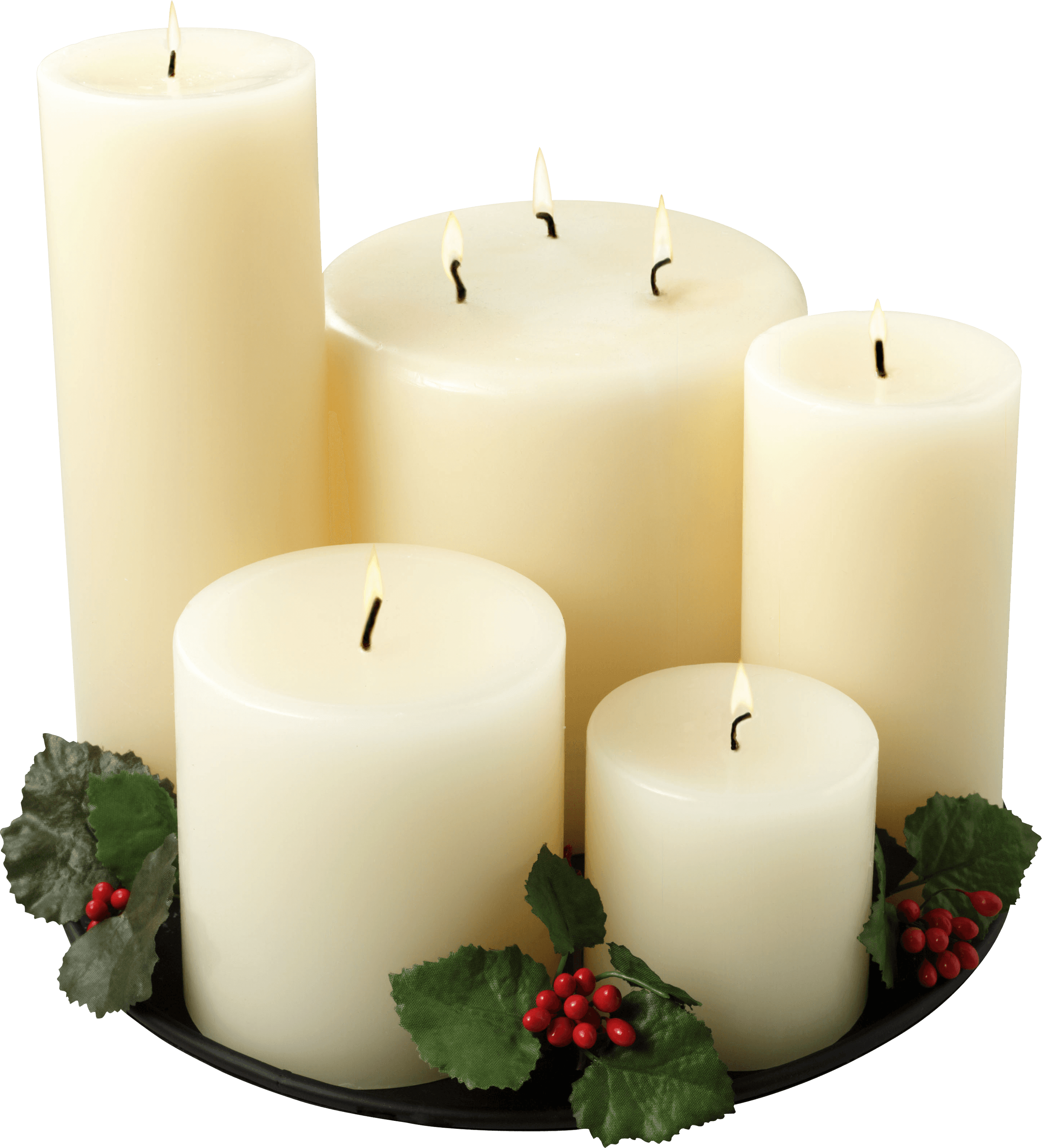 Download PNG image - Gold Christmas Candle Download PNG Image 