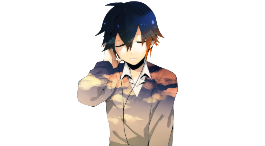 Download PNG image - School Anime Boy PNG Transparent 