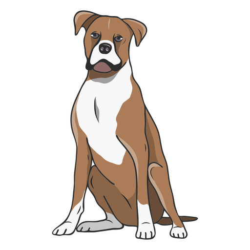 Download PNG image - Vector Boxer Dog Transparent PNG 