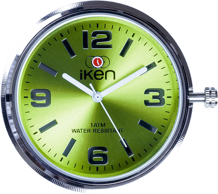 Download PNG image - Office Green Wall Clock PNG Photos 