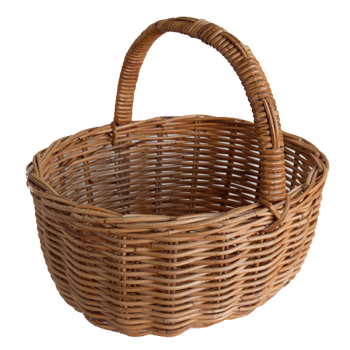 Download PNG image - Empty Easter Basket Transparent PNG 
