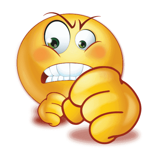 Download PNG image - Gradient Angry Emoji PNG Pic 