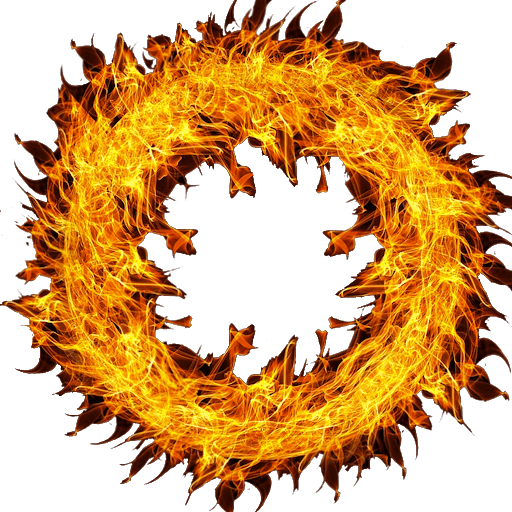 Download PNG image - Real Light Fire Flame Circle Transparent PNG 