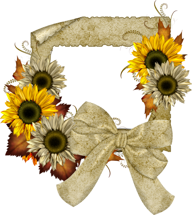 Download PNG image - Sunflower Border Background Isolated PNG 