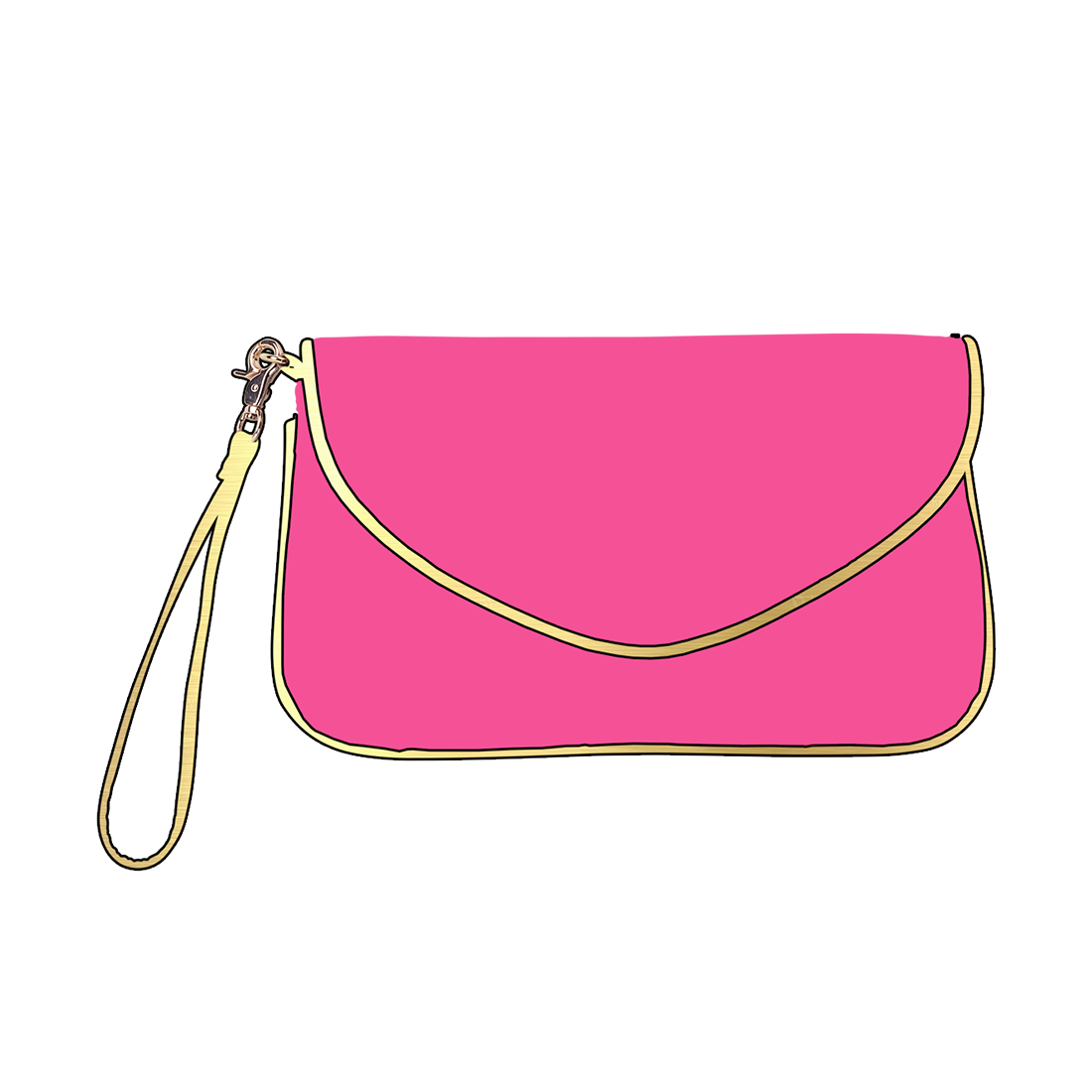 Download PNG image - Vector Pink Handbag PNG File 
