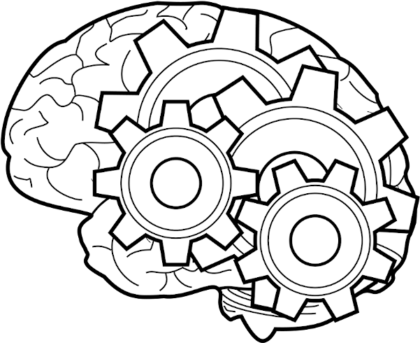 Download PNG image - Brain Gears Clipart PNG 