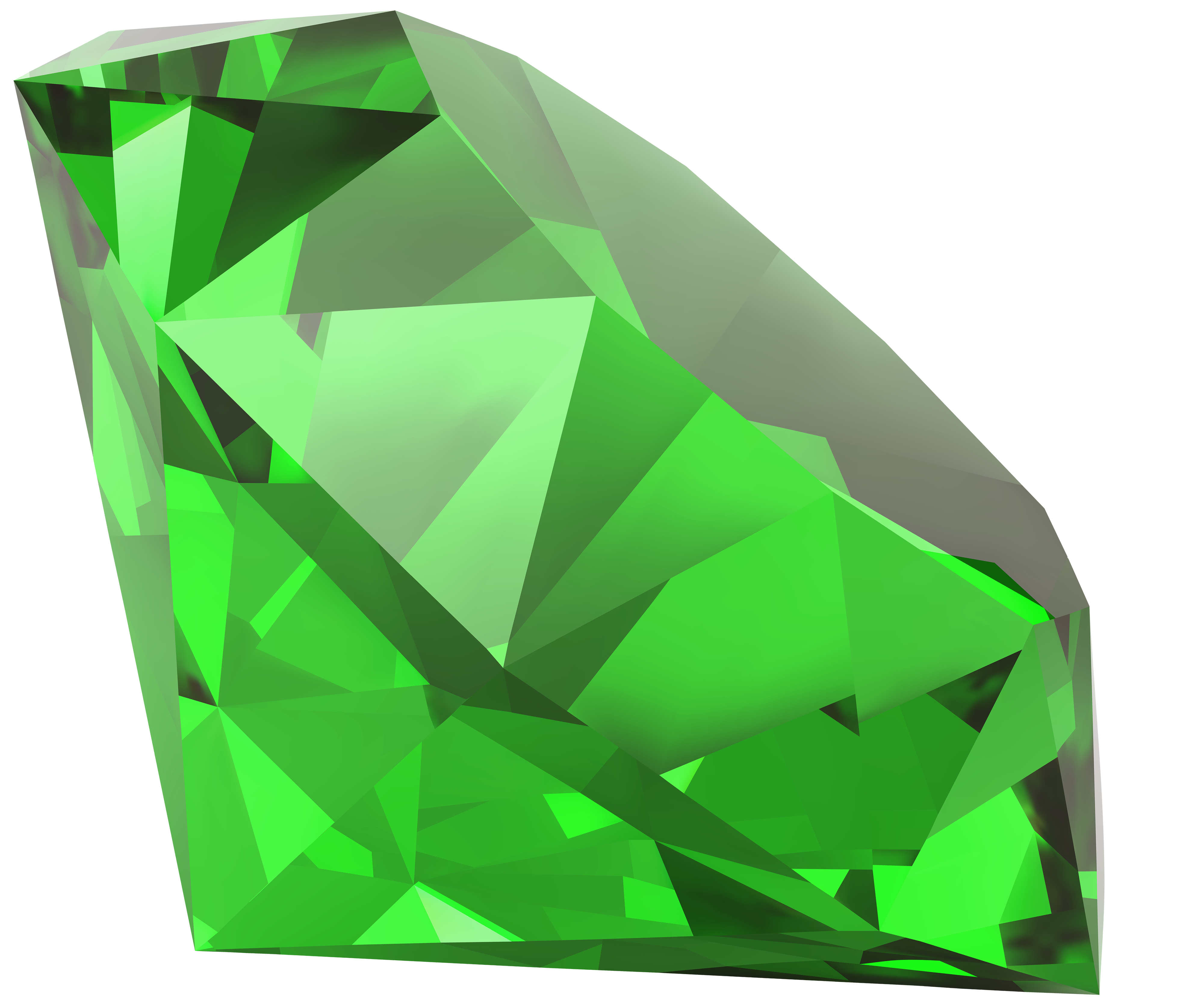 Download PNG image - Diamond Gemstone Green PNG 