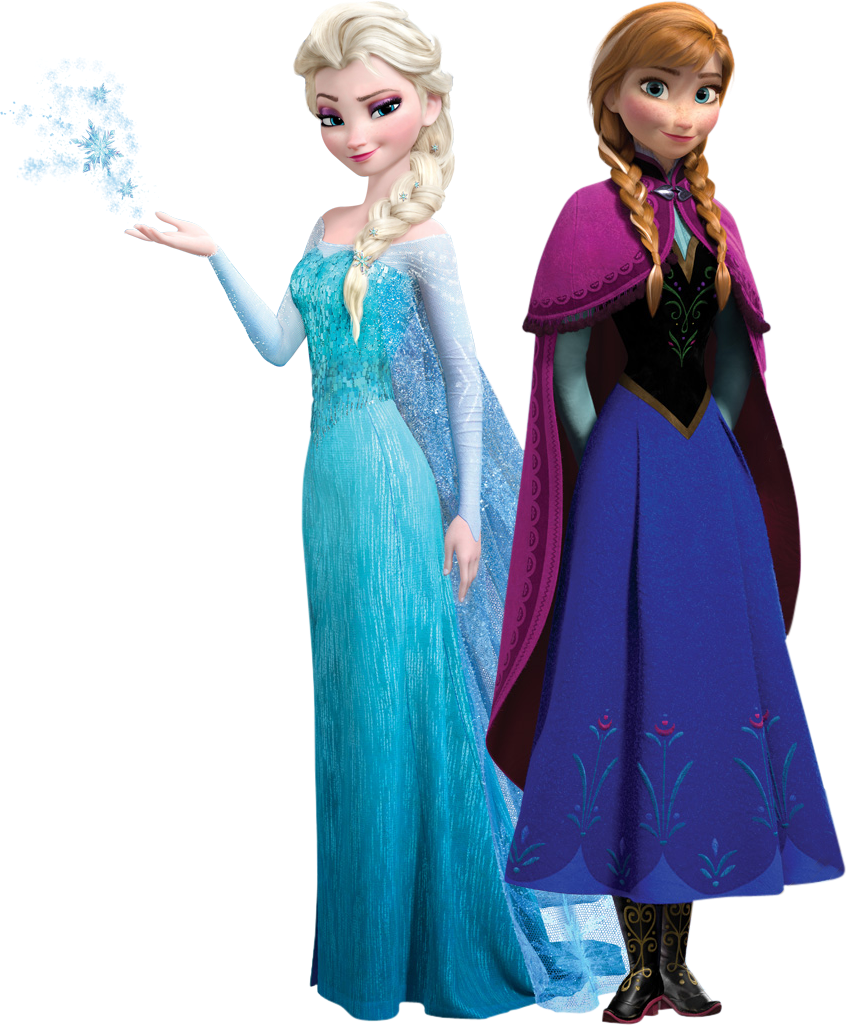 Download PNG image - Frozen Anna Elsa Transparent Background 