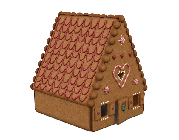 Download PNG image - Gingerbread House Transparent PNG 