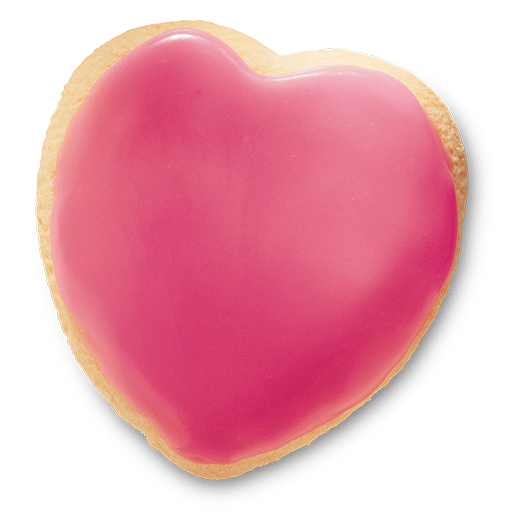 Download PNG image - Icing Heart Cookie Transparent PNG 