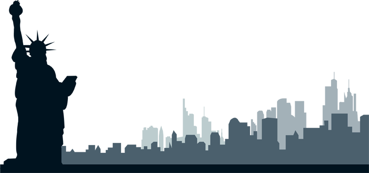 Download PNG image - New York Skyline Tower Transparent Background 