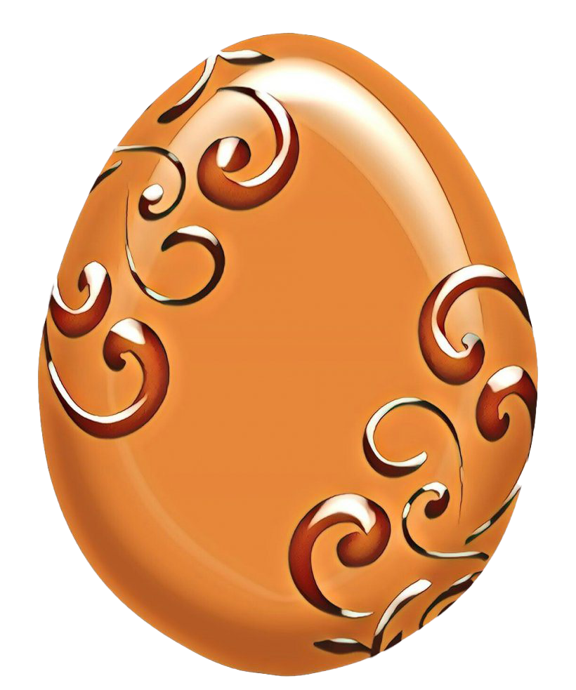 Download PNG image - Orange Easter Egg PNG Picture 