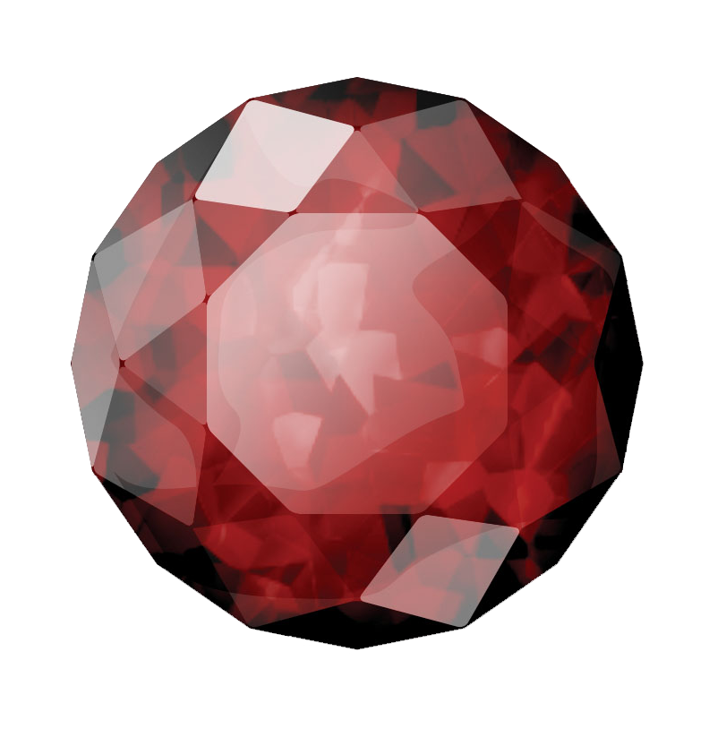 Download PNG image - Red Ruby Gemstone PNG Clipart 