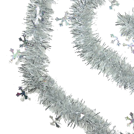 Download PNG image - Silver Tinsel PNG Photos 