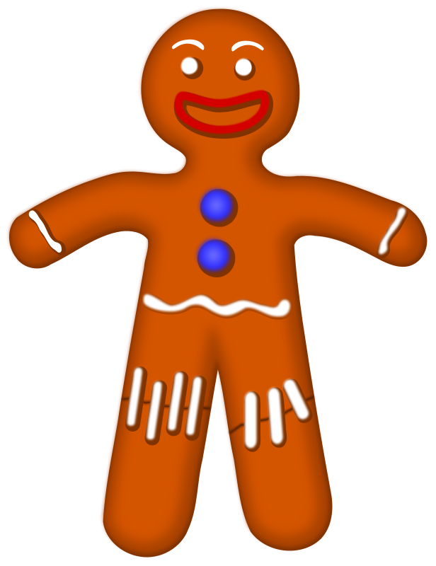 Download PNG image - Gingerbread Woman PNG Image 