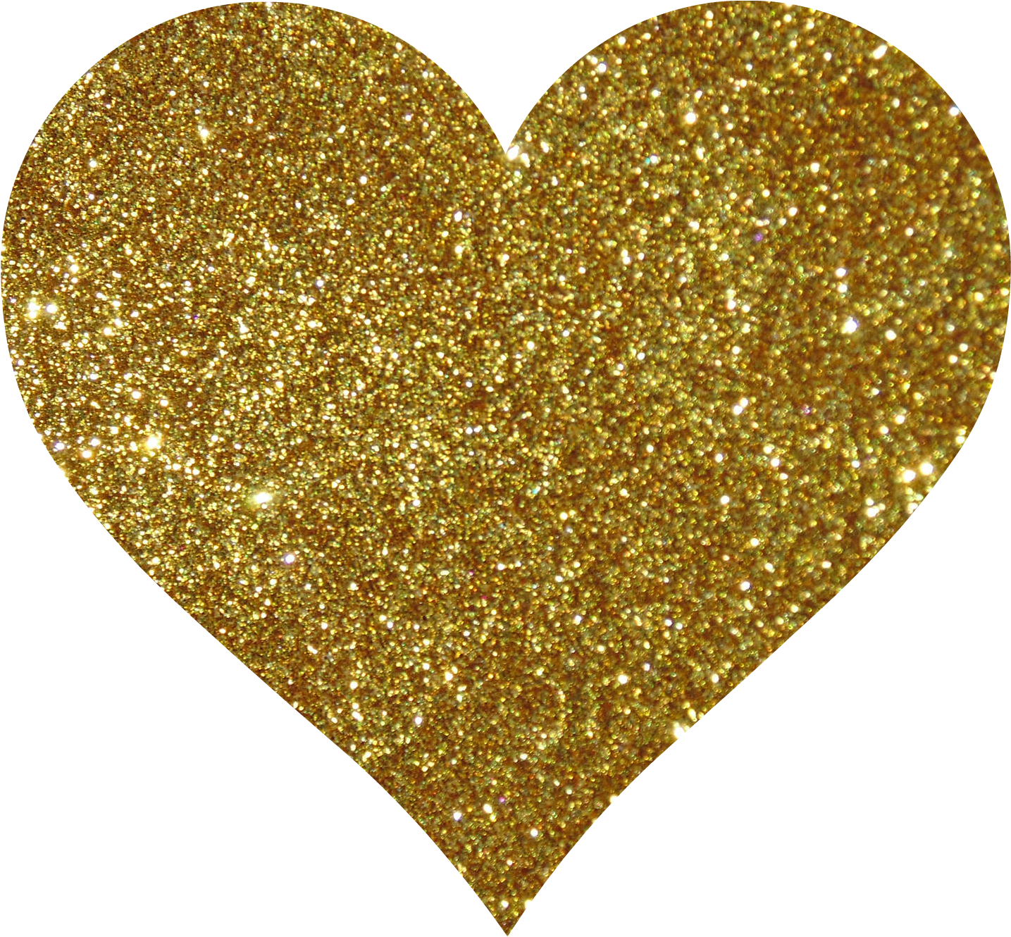 Download PNG image - Glitter Gold Heart PNG Clipart 
