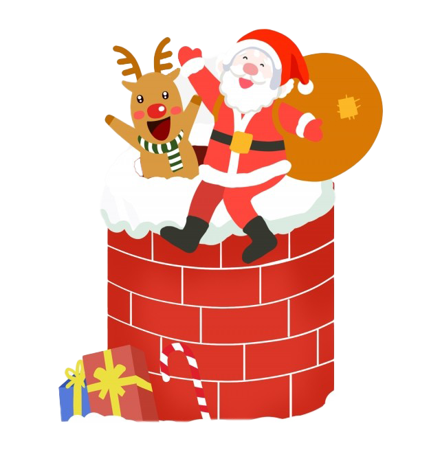 Download PNG image - Santa Claus Christmas Chimney PNG Clipart 
