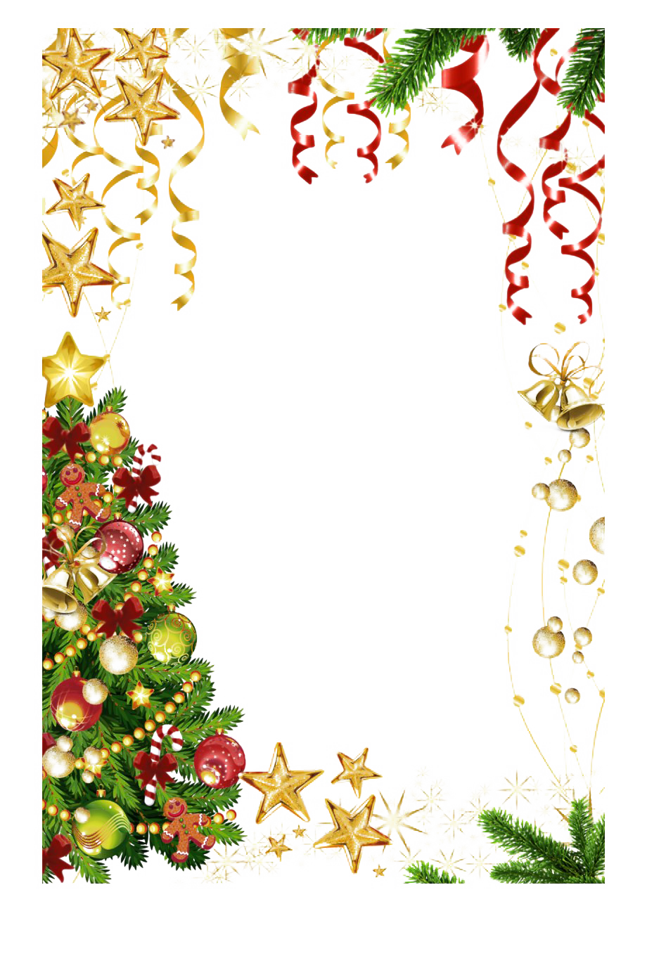 Download PNG image - Square Christmas Frame PNG HD 