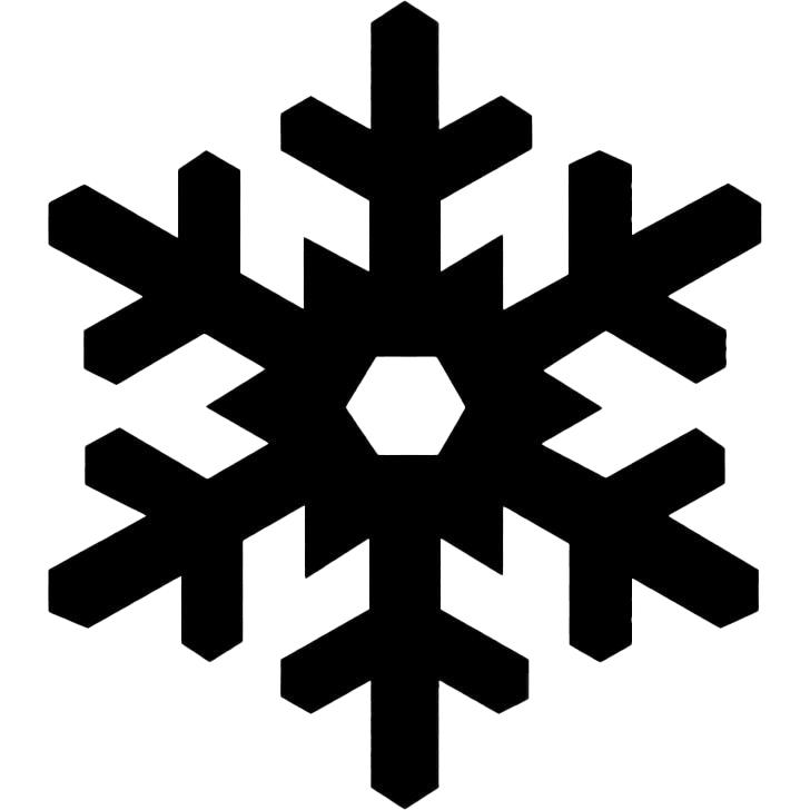 Download PNG image - Christmas Black Snowflake PNG Free Download 