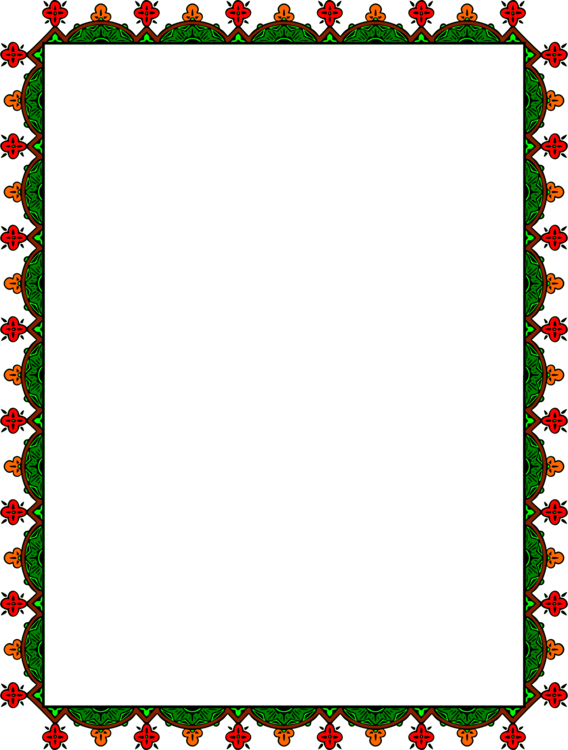 Download PNG image - Green Christmas Frame PNG Transparent Image 