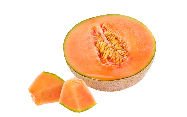Download PNG image - Organic Cantaloupe Slices PNG Transparent Image 