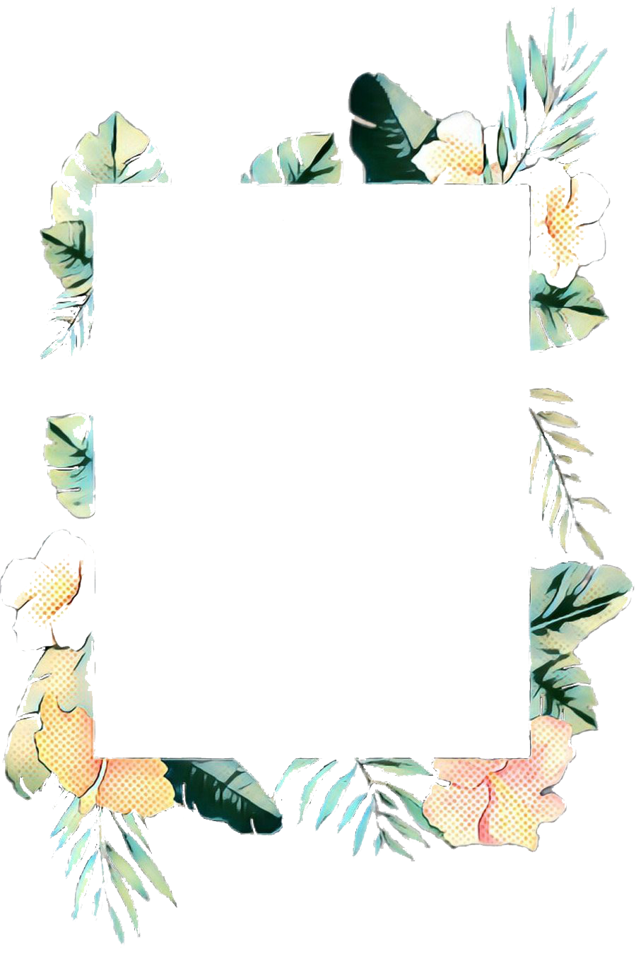 Download PNG image - Vintage Floral Frame PNG Free Download 