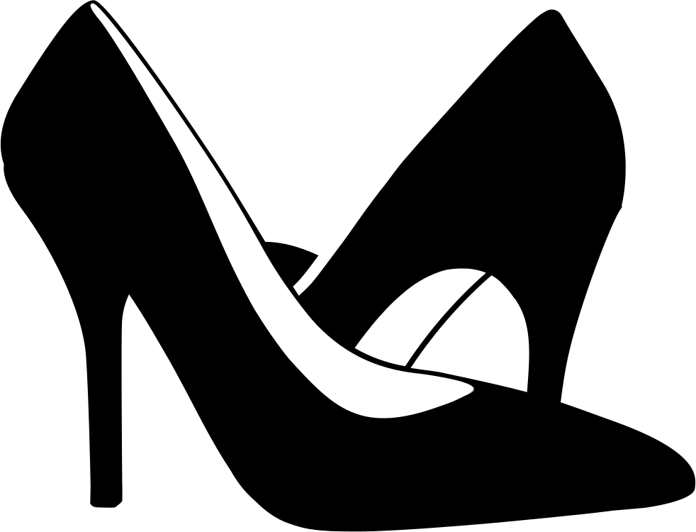 Download PNG image - Black High Heels Shoe PNG Image 