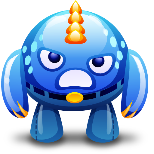 Download PNG image - Blue Monster PNG Image 