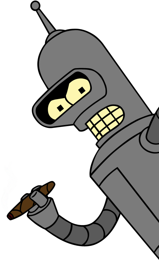 Download PNG image - Futurama Bender Robot Transparent PNG 