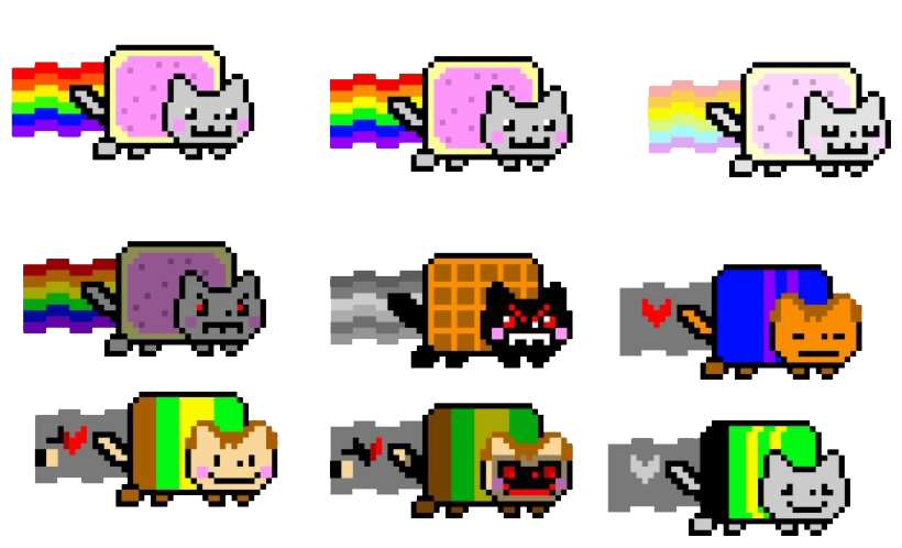 Download PNG image - Nyan Cat Transparent PNG 