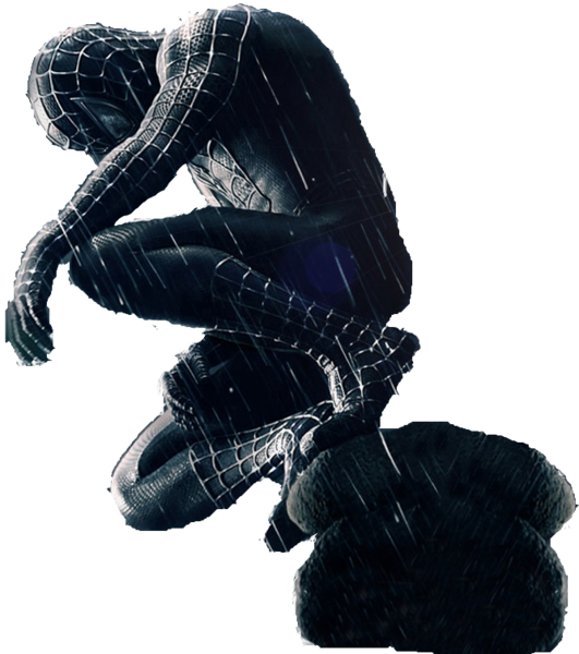 Download PNG image - Spiderman Black Transparent Background 