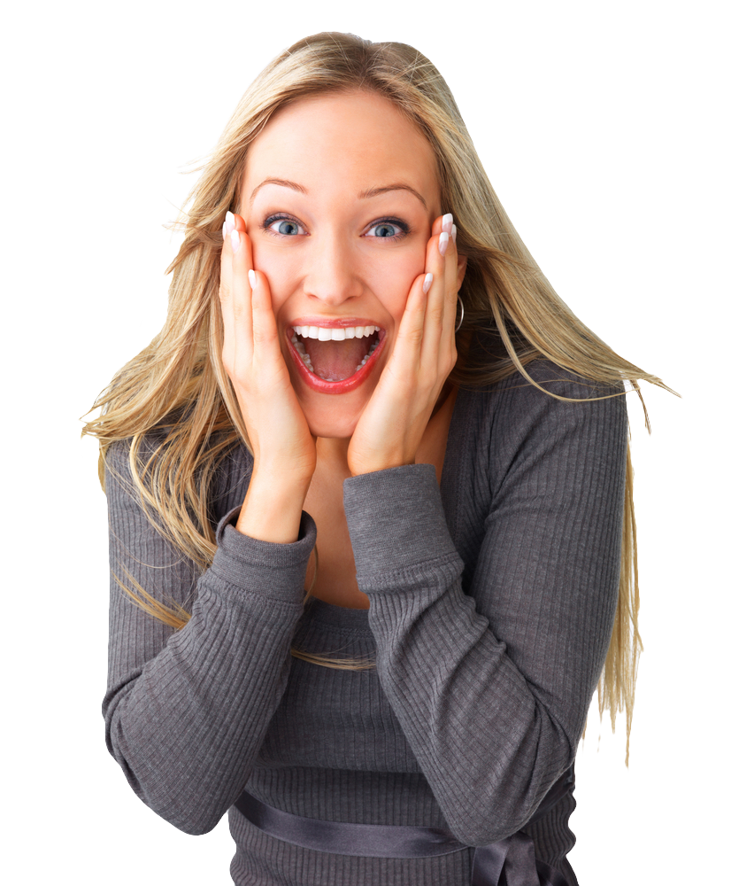Download PNG image - Surprised Woman Model PNG Photos 