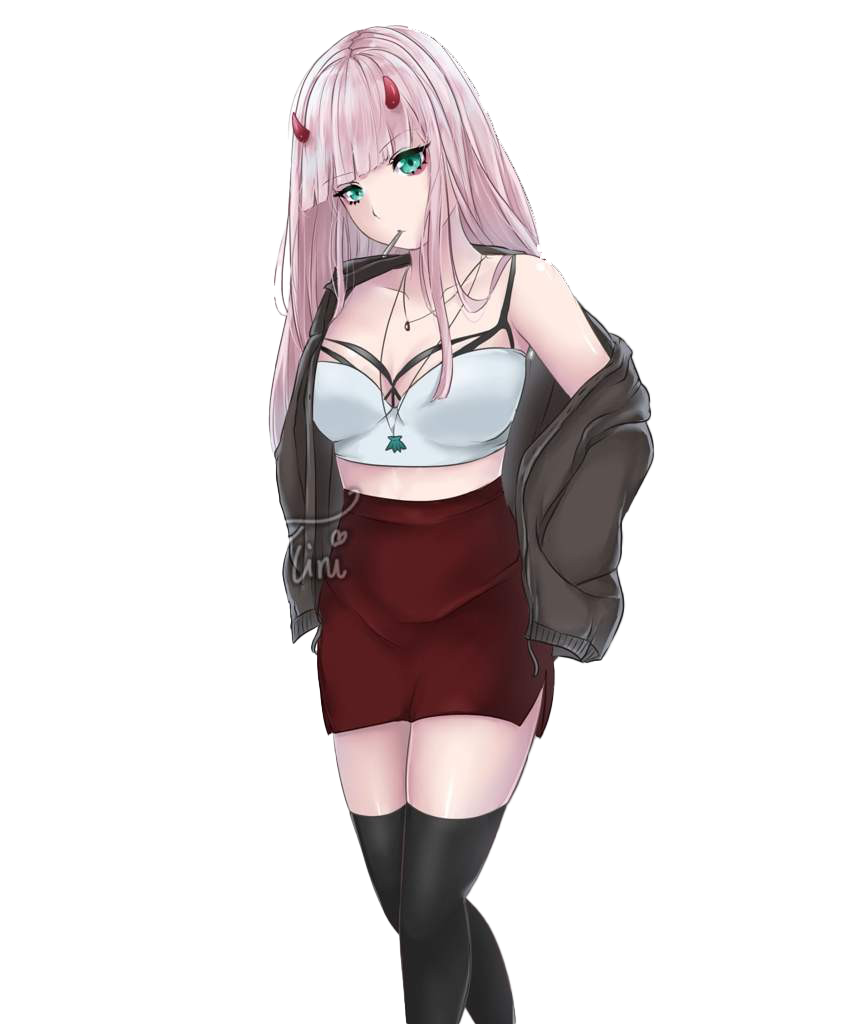 Download PNG image - Zero Two Fanart PNG Photo 