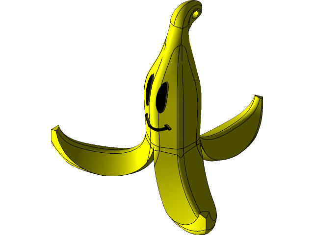 Download PNG image - Banana Peel Emoji PNG 