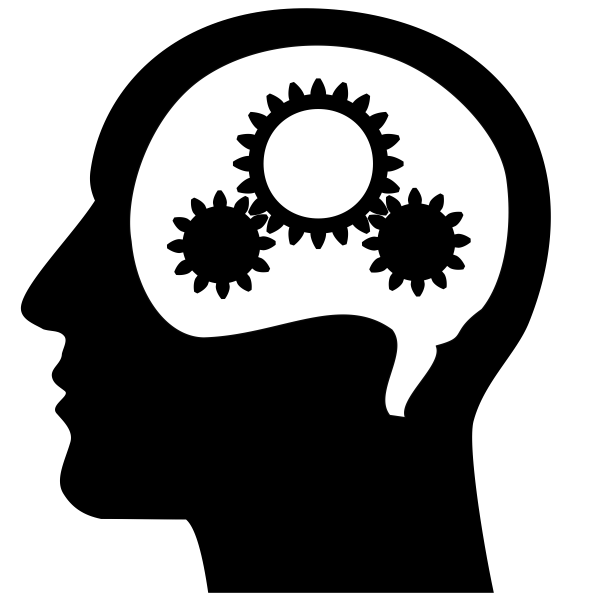 Download PNG image - Brain Silhouette PNG Isolated Pic 
