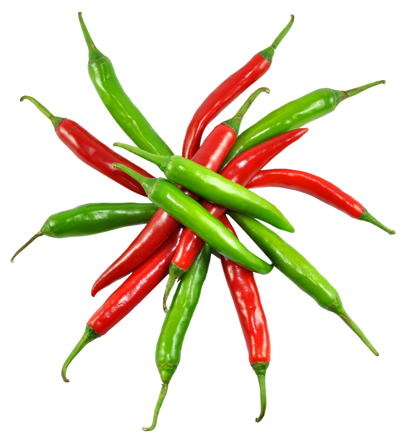 Download PNG image - Fresh Green And Red Chilli PNG Clipart 