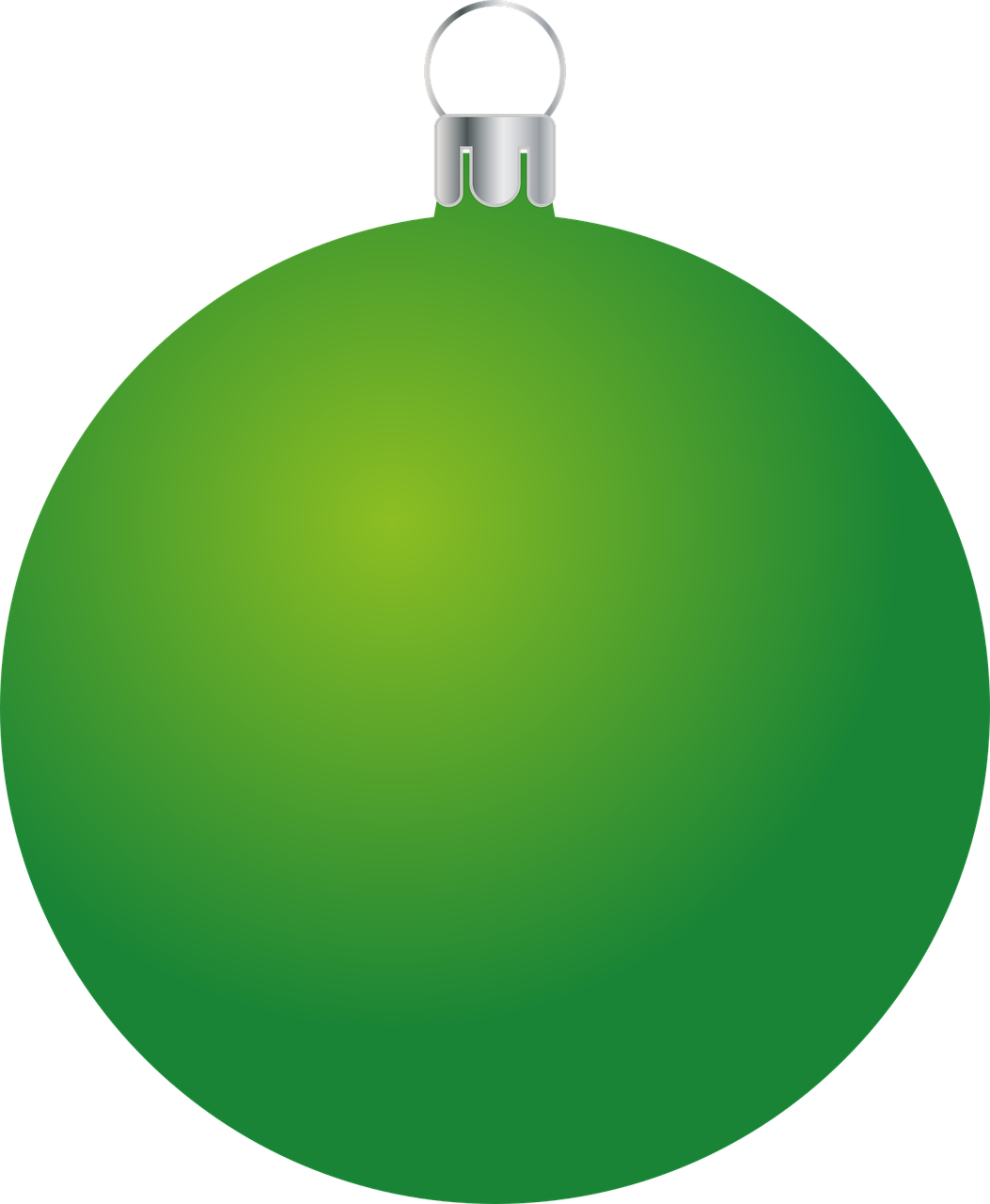 Download PNG image - Green Christmas Bauble PNG Clipart 