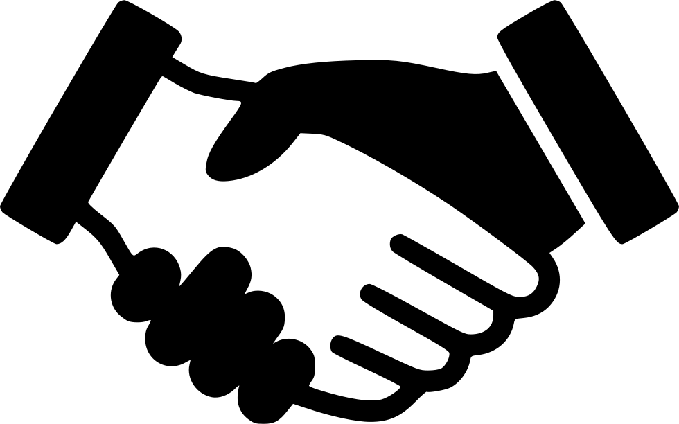 Download PNG image - Hand Shake Silhouette PNG File 