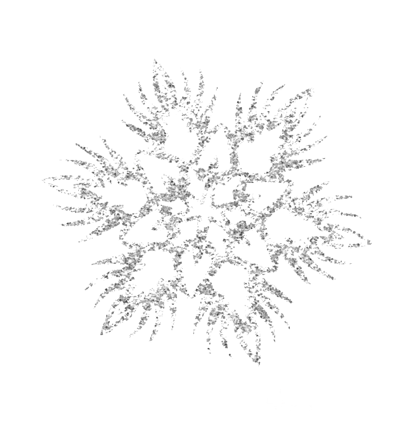 Download PNG image - Silver Snowflake Transparent Background 