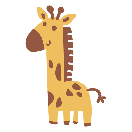 Download PNG image - Small Vector Giraffe PNG Pic 