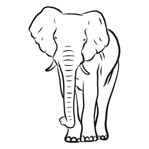 Download PNG image - Vector Elephant PNG Transparent 