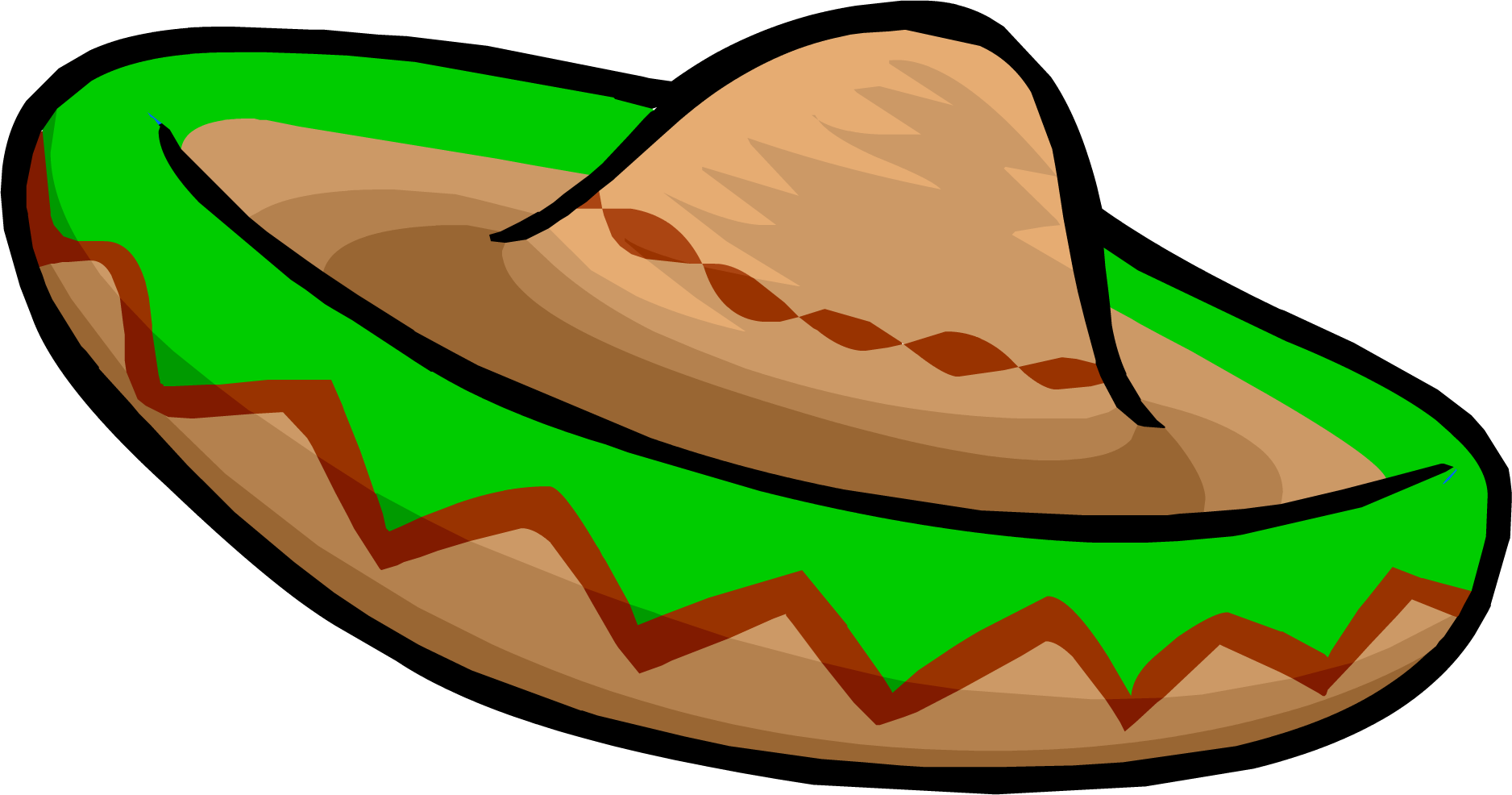 Download PNG image - Vector Mexican Hat PNG File 