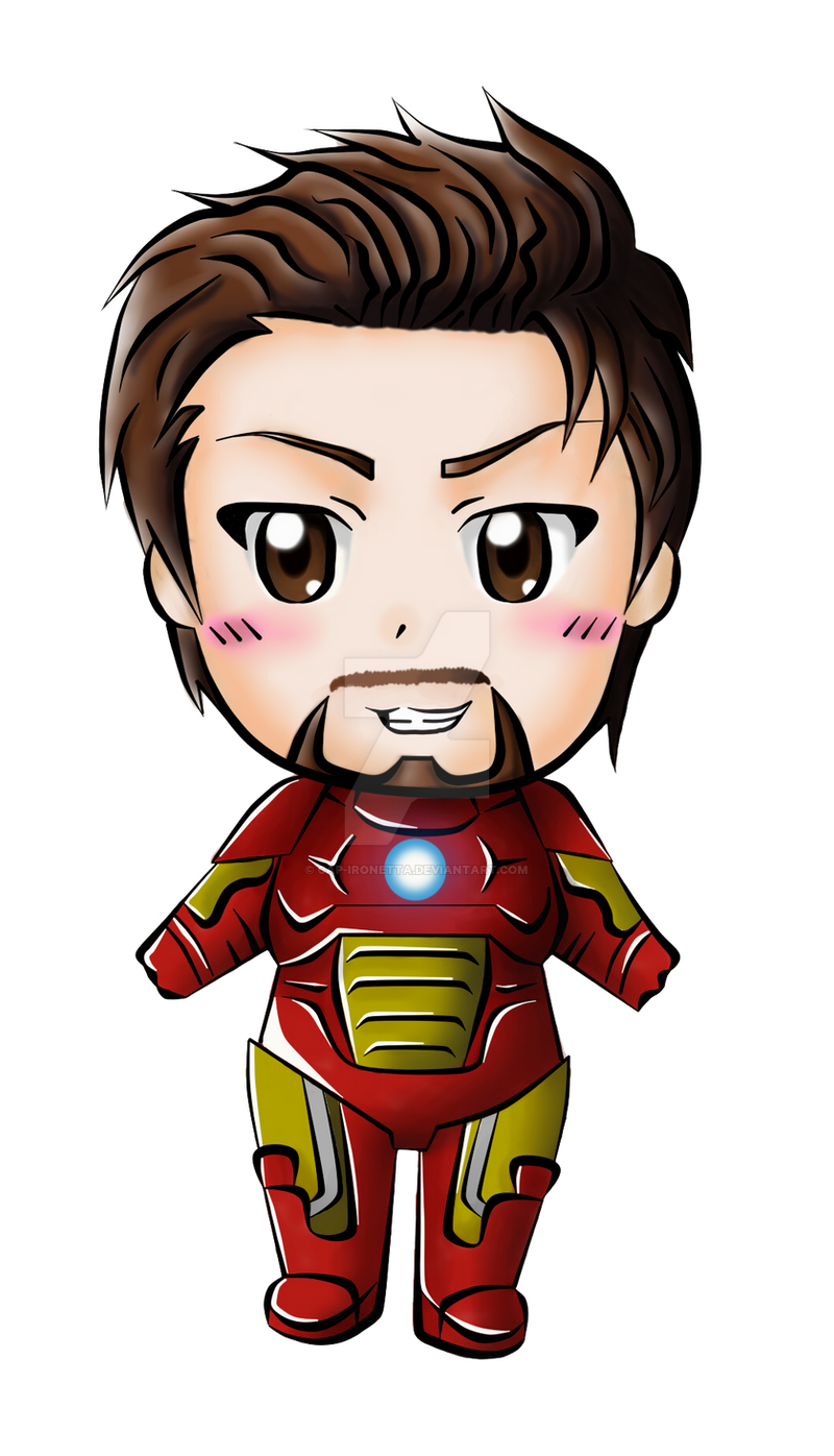 Download PNG image - Chibi Iron Man Transparent Background 