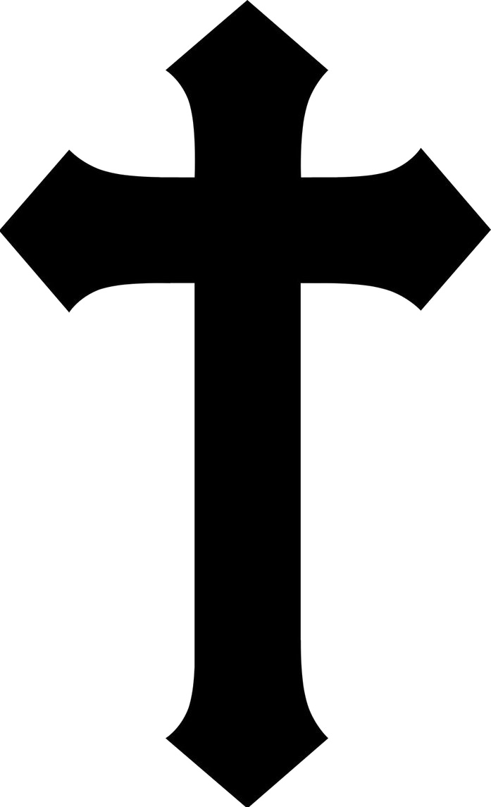 Download PNG image - Christian Cross Silhouette PNG Isolated Image 