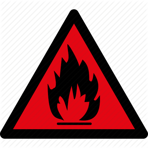 Download PNG image - Flammable Sign PNG Pic 