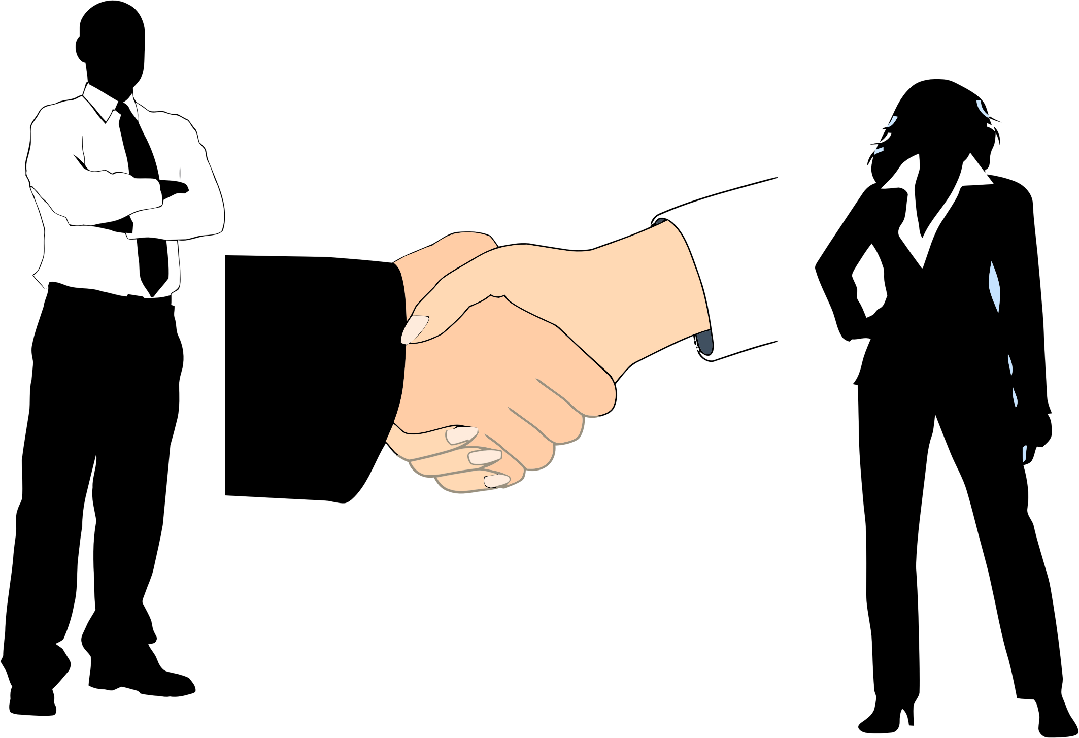 Download PNG image - People Business Handshake PNG Clipart 