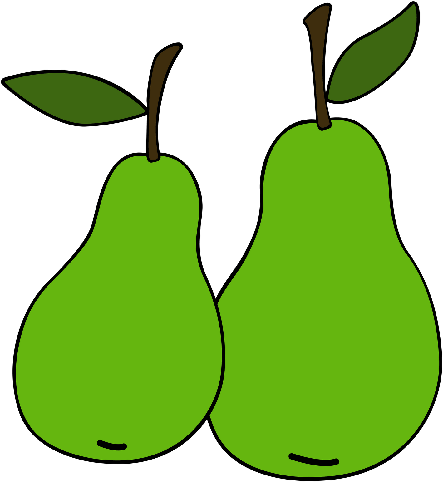 Download PNG image - Vector Green Pears PNG Photos 