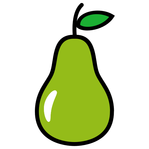 Download PNG image - Vector Green Pears PNG Transparent Image 