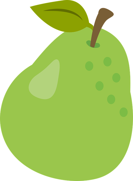 Download PNG image - Vector Green Pears Transparent Background 